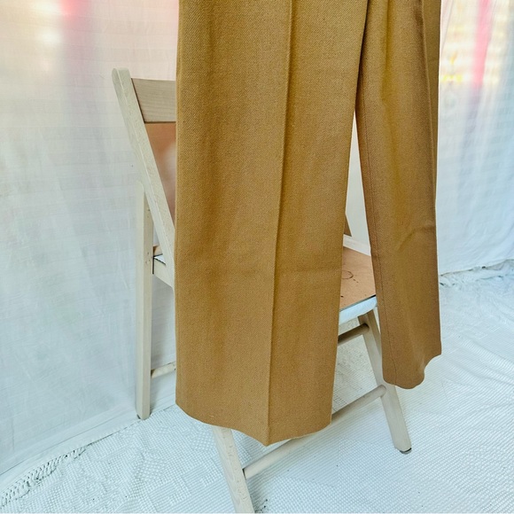 Vintage Tan Wool Trousers by Bronson of California High Waist 26”waist Flare Leg - Picture 6 of 10